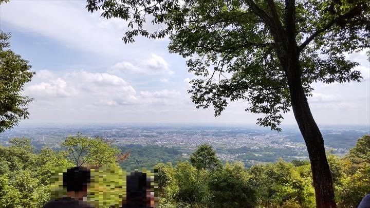 日和田山頂上からの景色