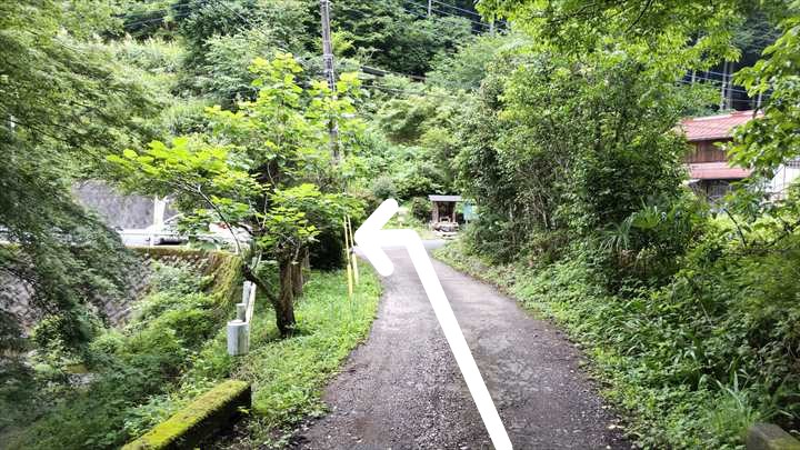 東吾野駅への登山道