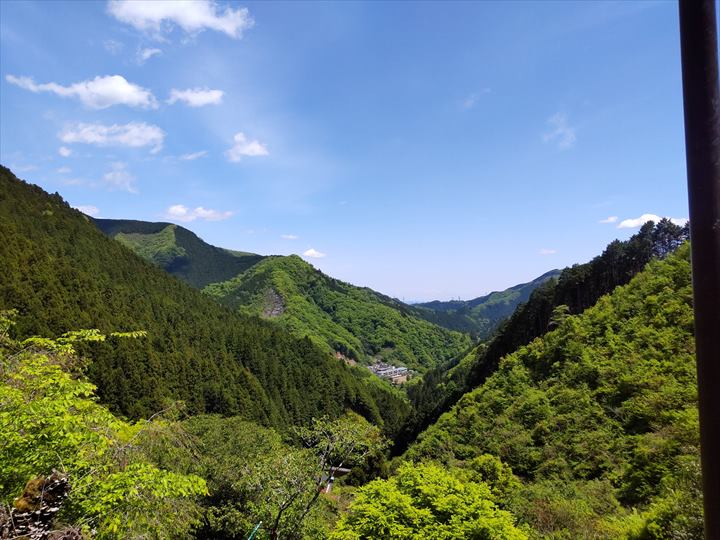 浅間嶺登山道からの景色