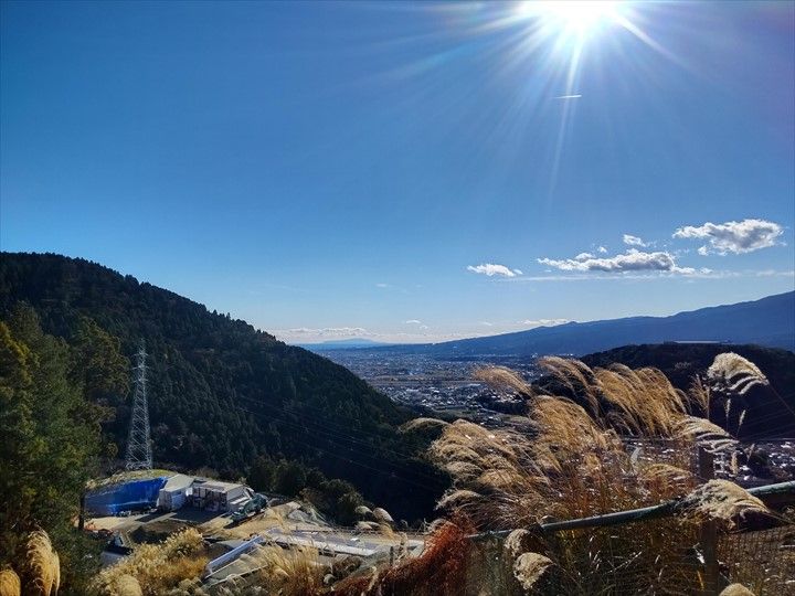 高松山登山道からの景色