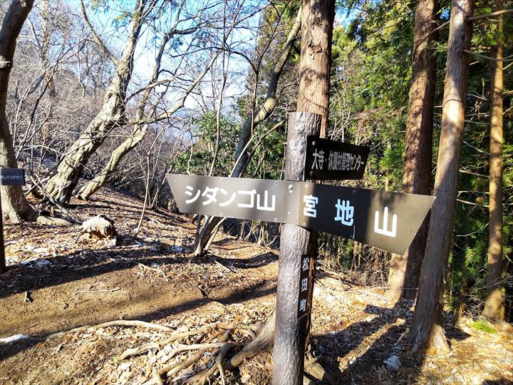 シダンゴ山・宮地山 登山道